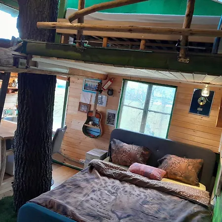 Tree House Ramona & Fairytale Wooden House By Ljubljana Grosuplje
