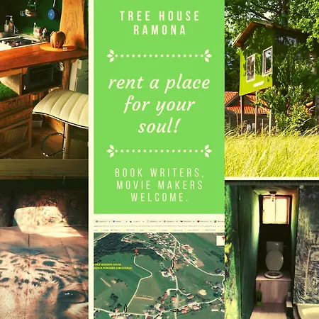 Tree House Ramona & Fairytale Wooden House By Ljubljana Konukevi