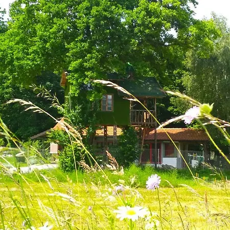Tree House Ramona & Fairytale Wooden House By Ljubljana Gostinjska kuća Grosuplje