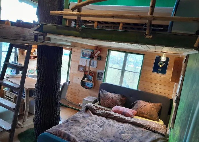 Tree House Ramona & Fairytale Wooden House By Ljubljana Grosuplje